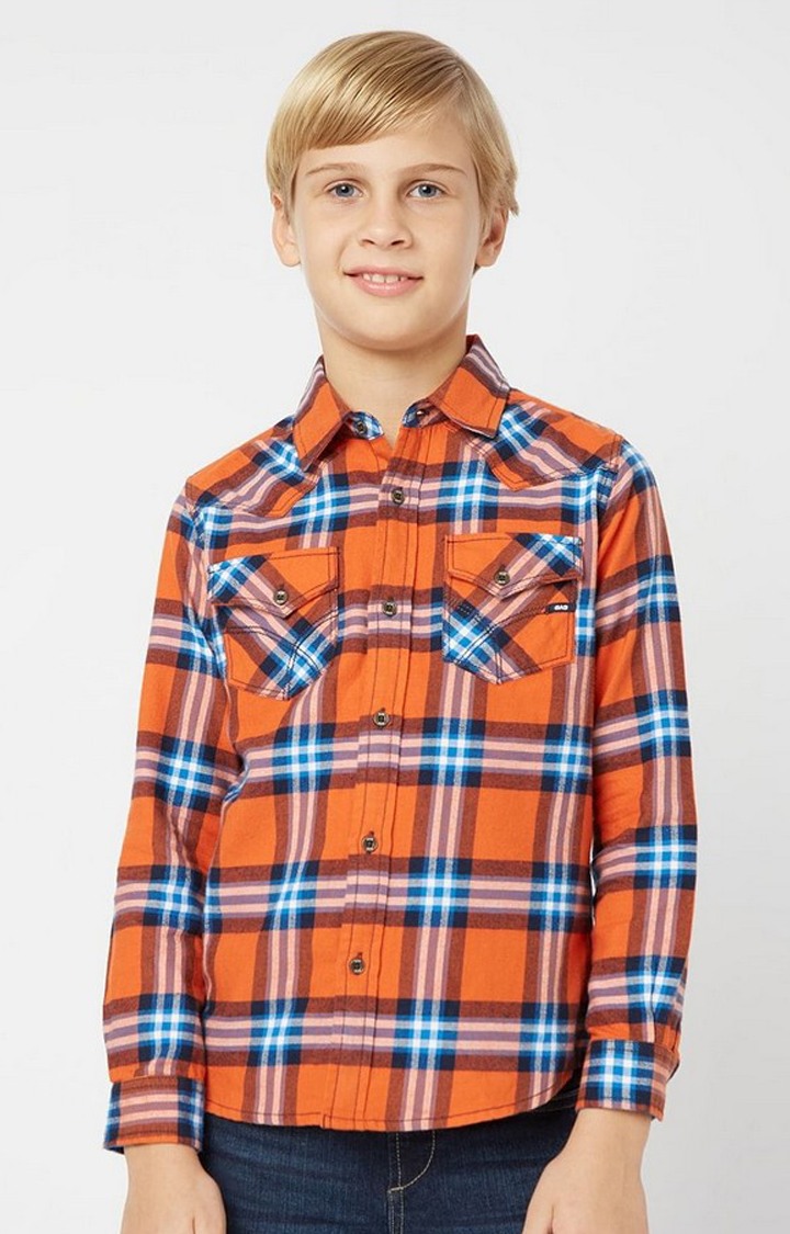 GAS | Kant Checked Shirt with Spread Collar