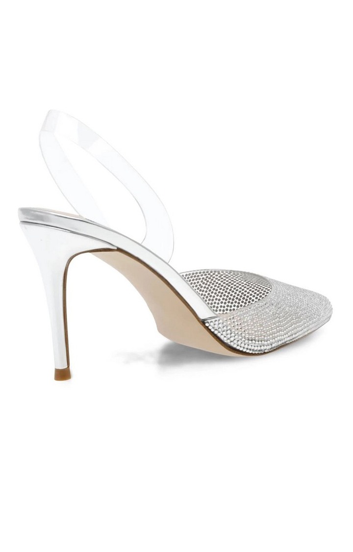 Lucyle Silver Pumps