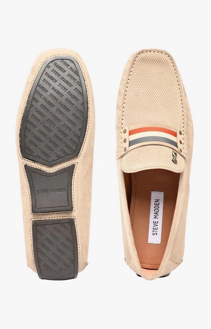 Sm-1528 Beige Driver Loafers