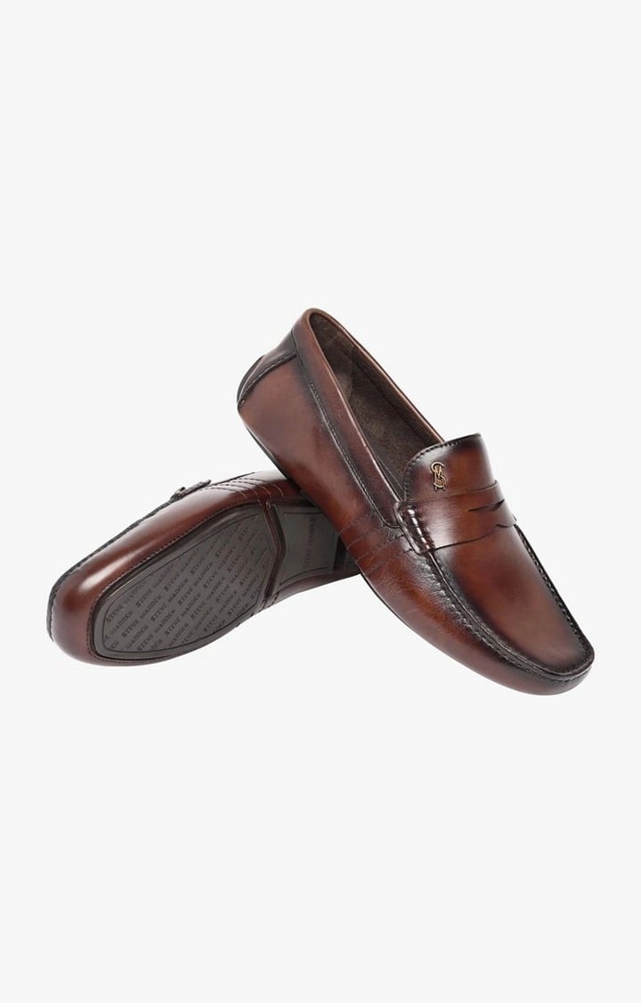 Sm-1529 Brown Driver Loafers