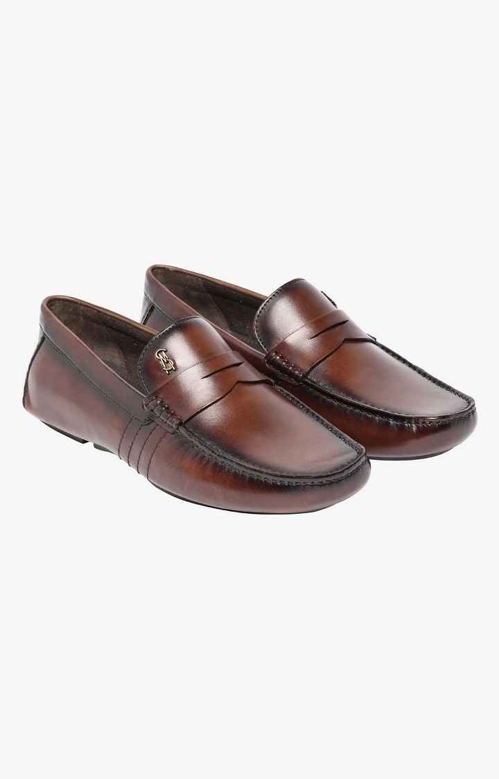 Sm-1529 Brown Driver Loafers