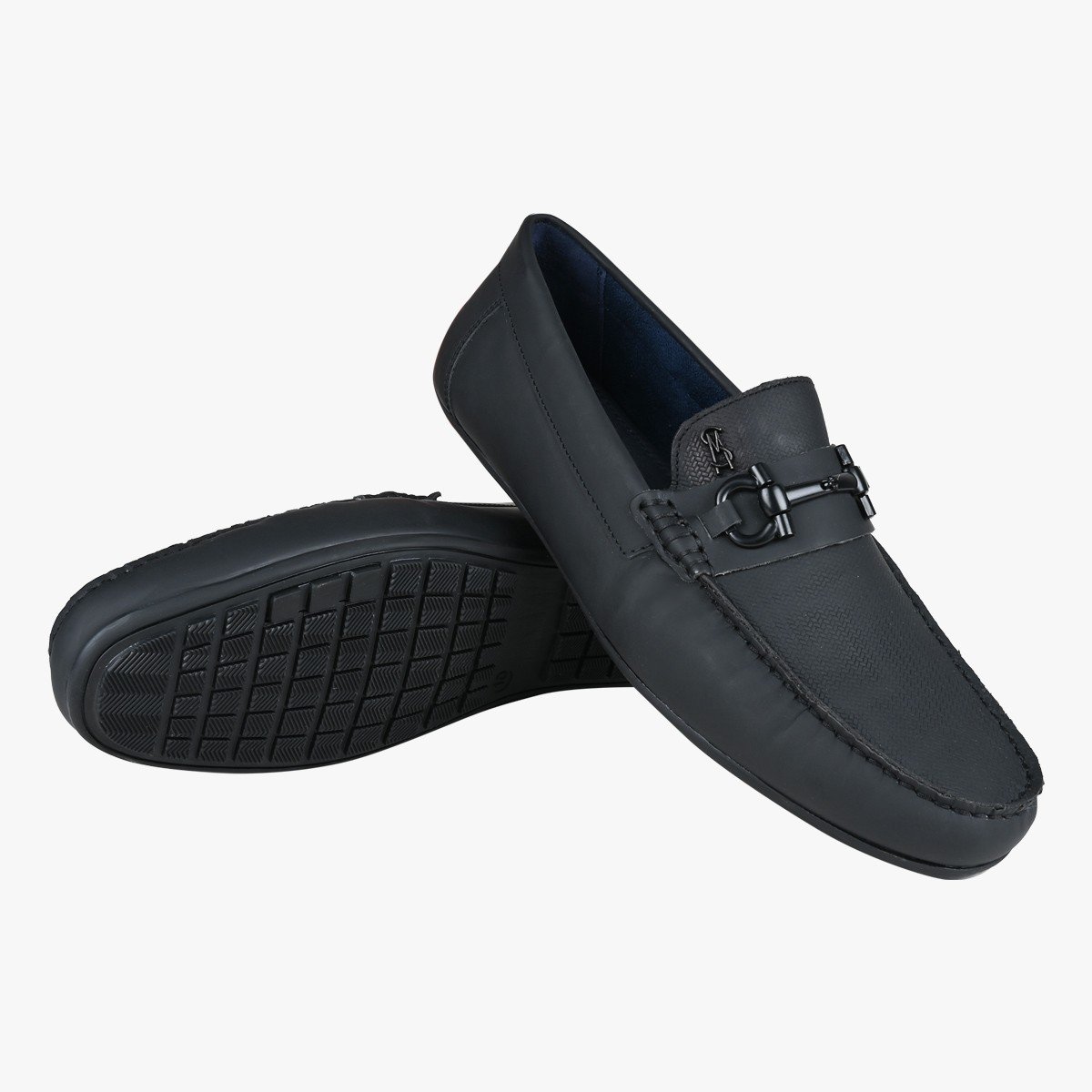 SM-1534 Black Driver Loafers