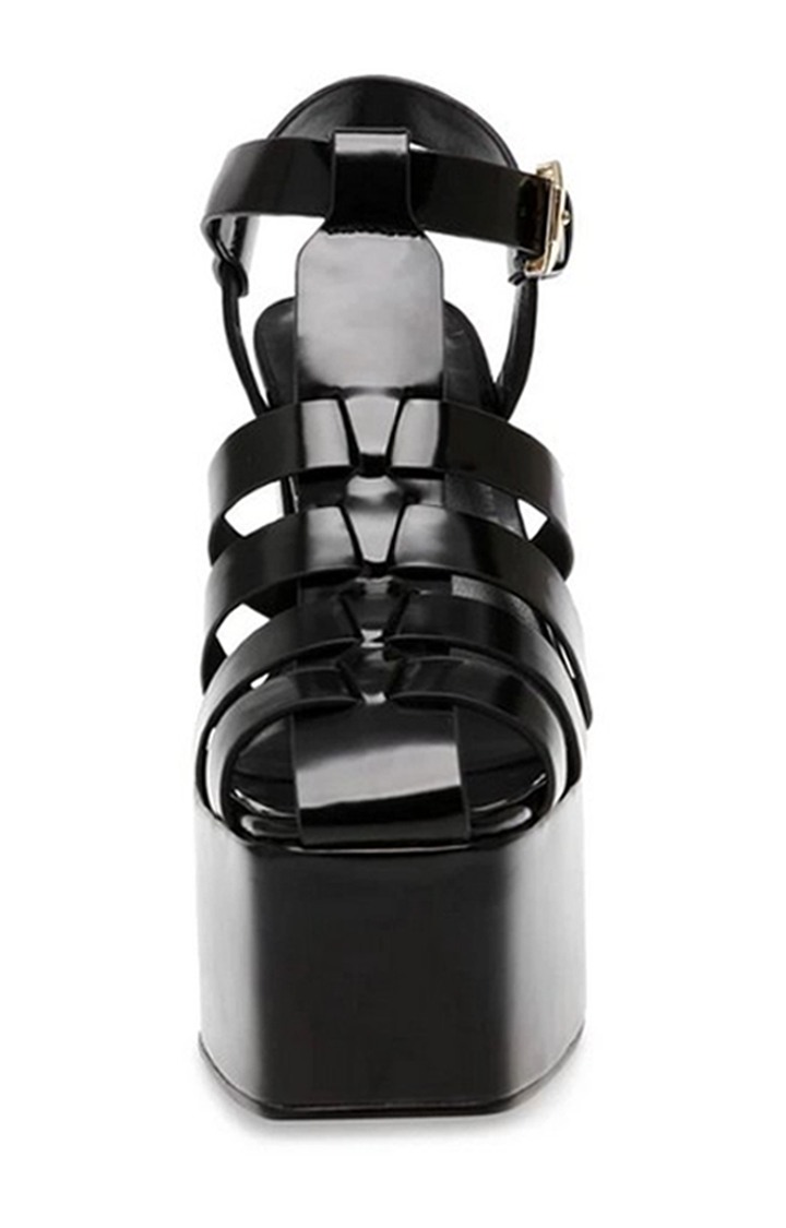 Vocanic Black Heel Sandals