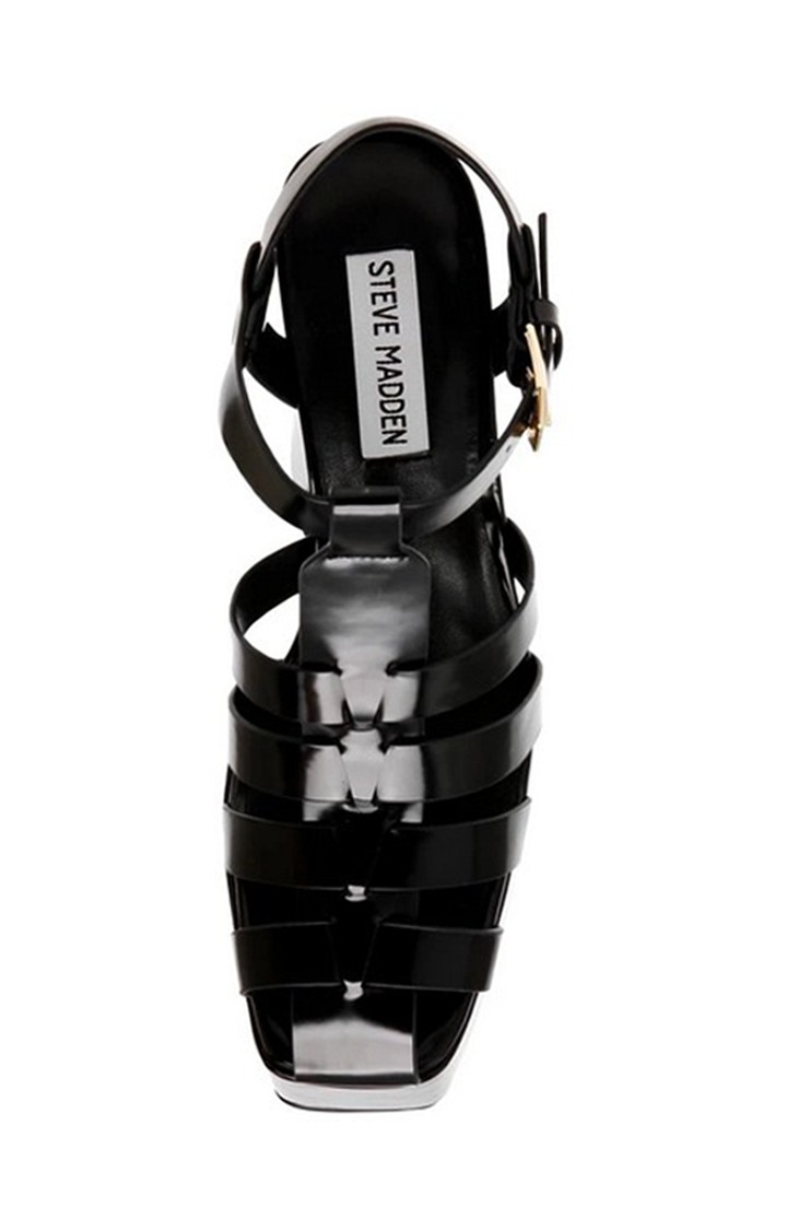 Vocanic Black Heel Sandals