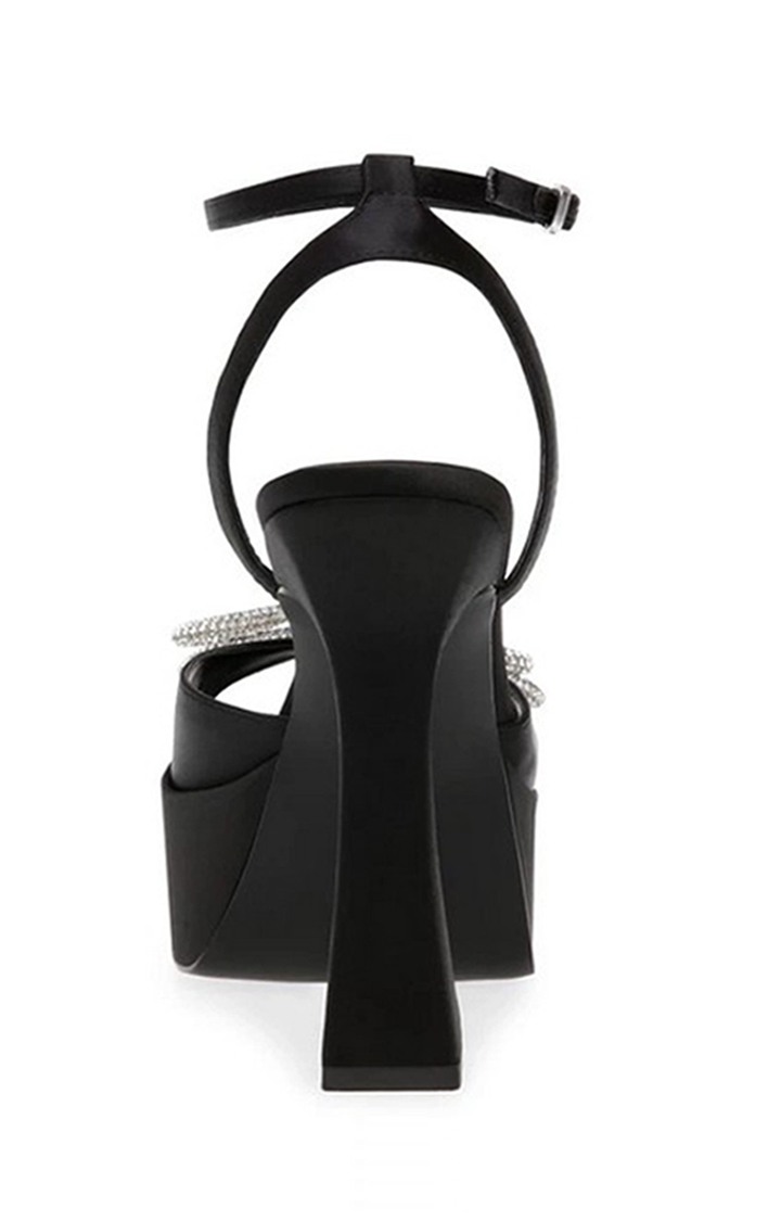 Darla Black Heel Sandals