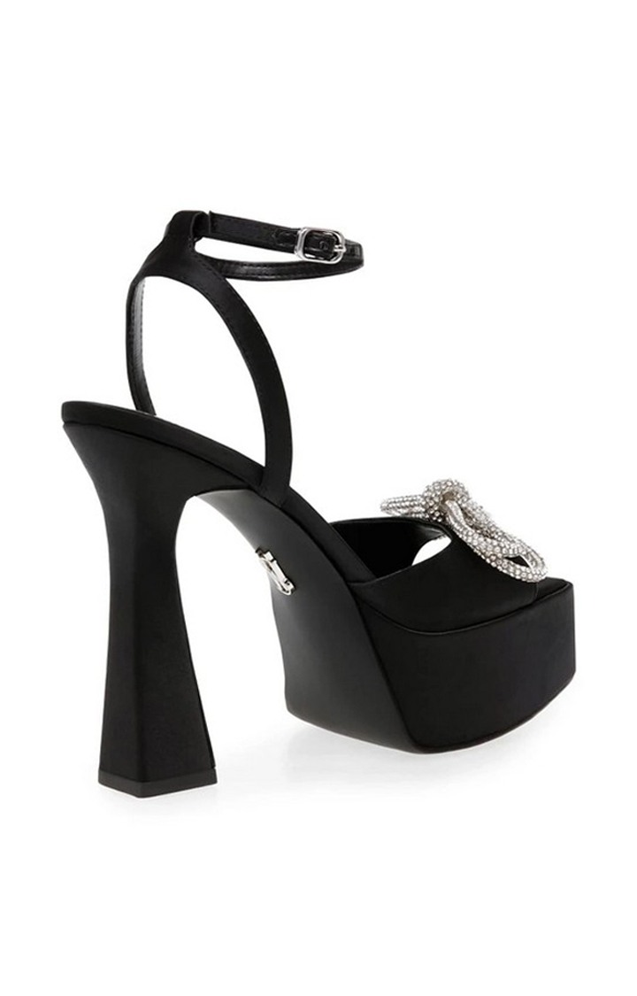 Darla Black Heel Sandals