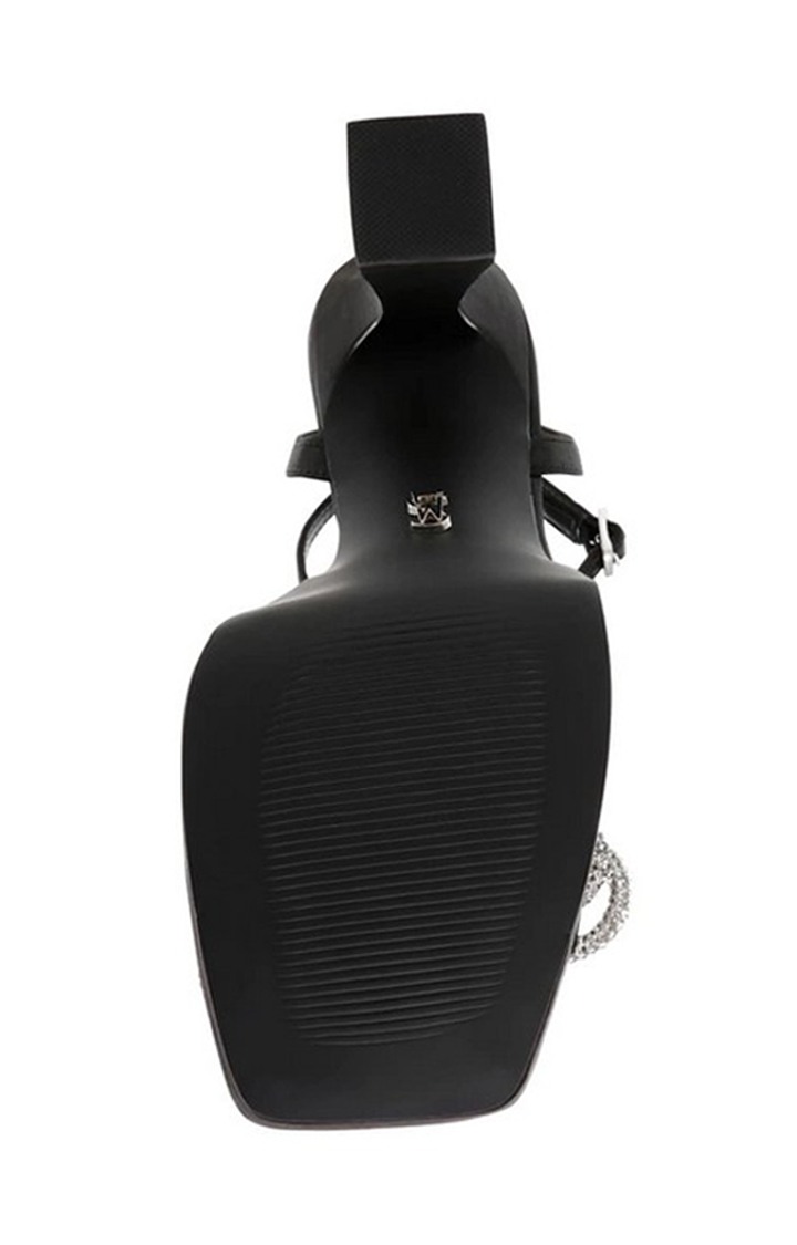 Darla Black Heel Sandals
