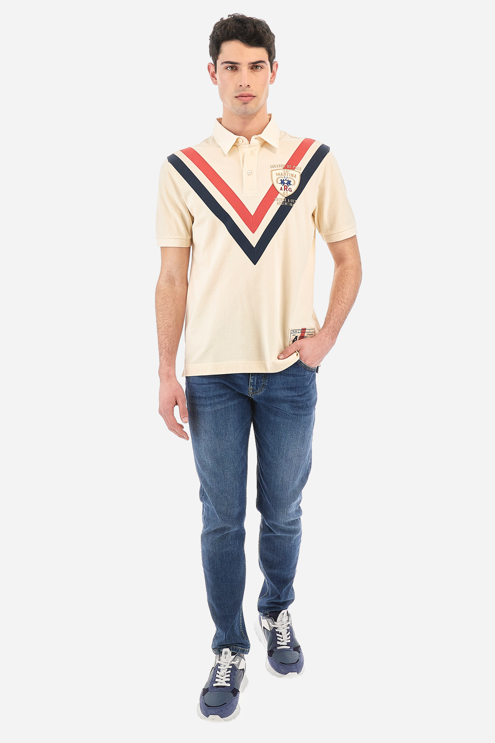 Regular Fit 100% Cotton Short-Sleeved Polo T-Shirt For Men - Valoree