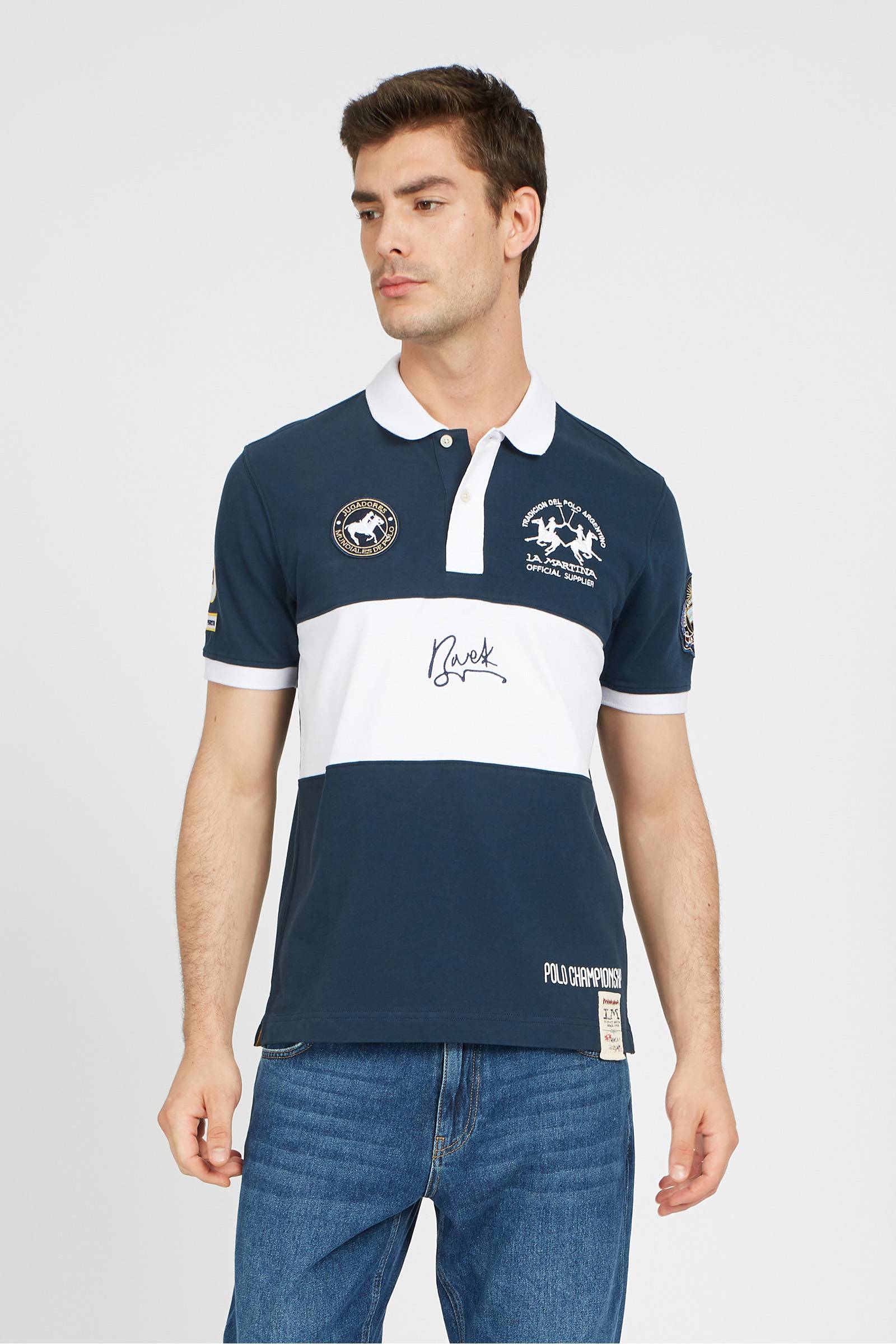 Regular Fit 100% Cotton Short-Sleeved Polo T-Shirt For Men - Velibor