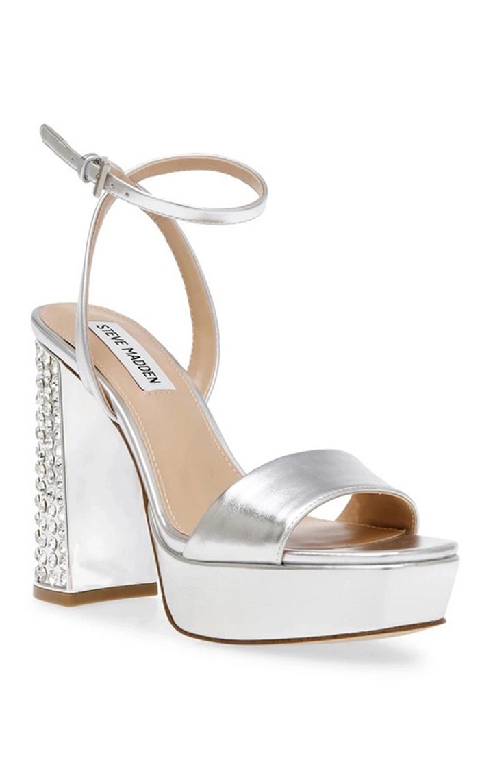 Lasher Silver Heel Sandals
