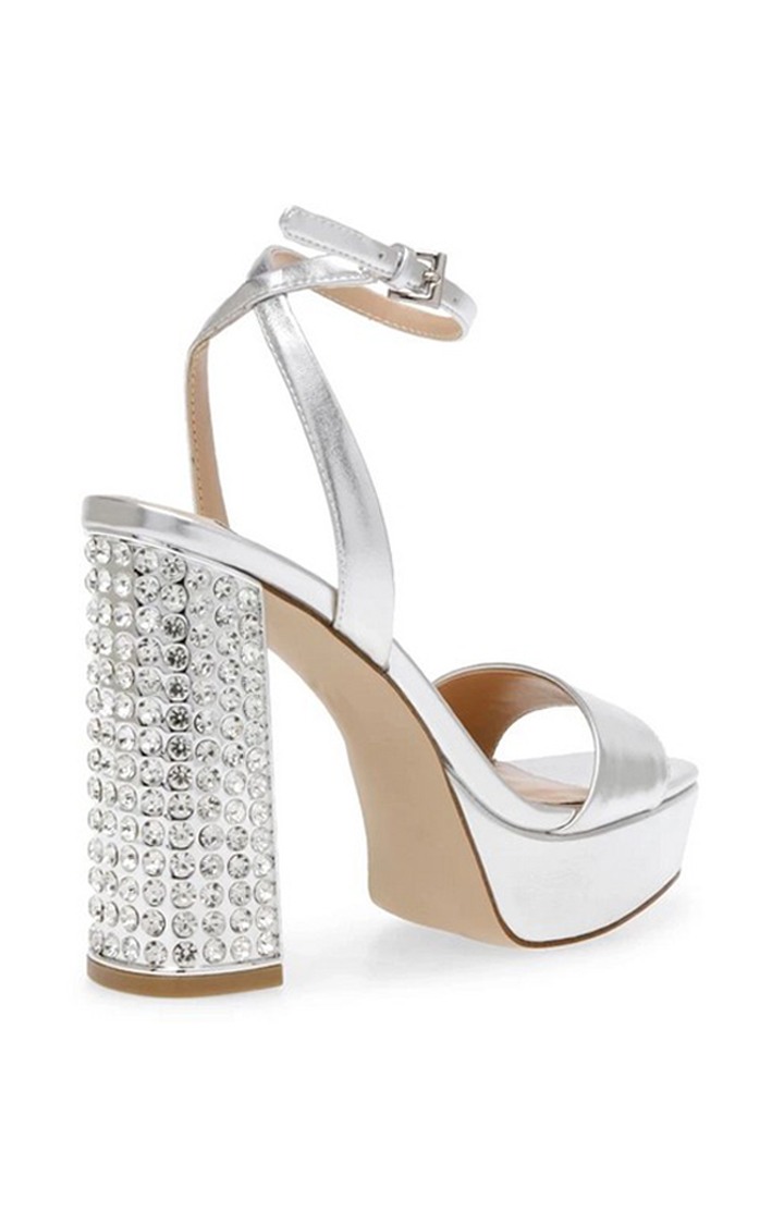 Lasher Silver Heel Sandals