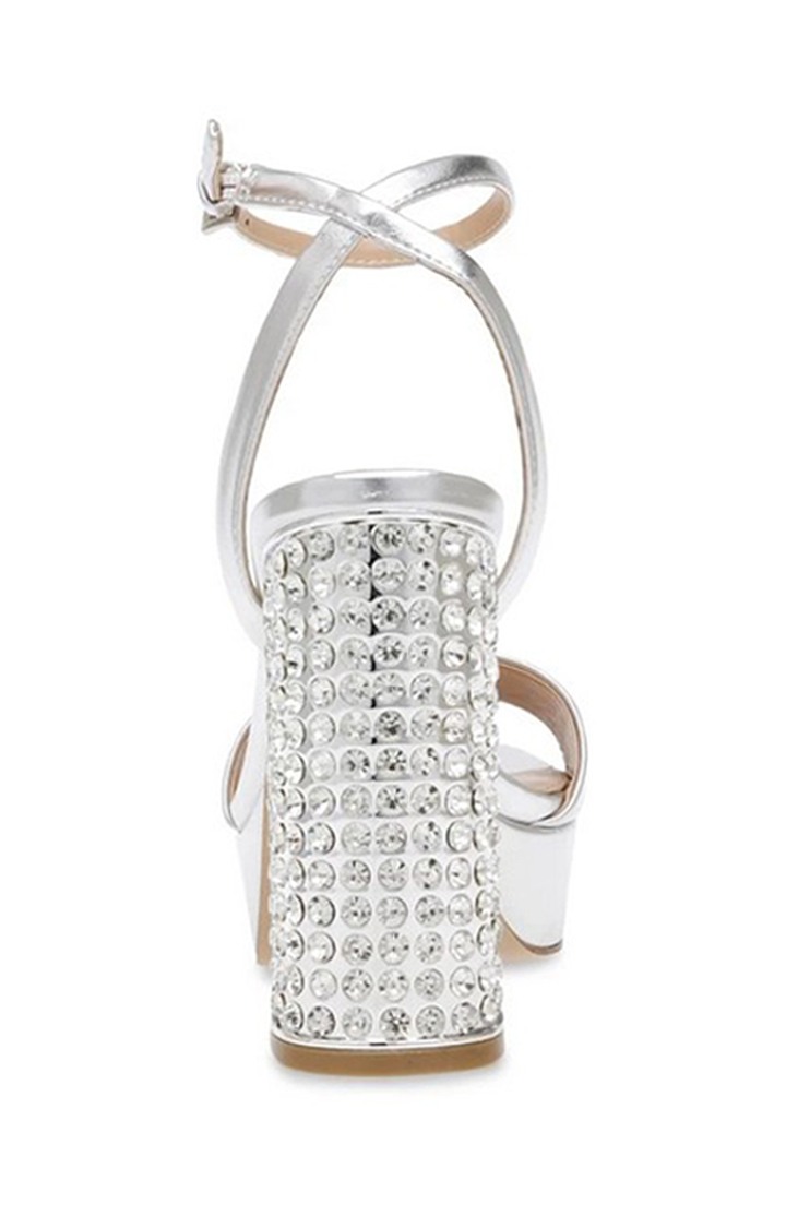 Lasher Silver Heel Sandals