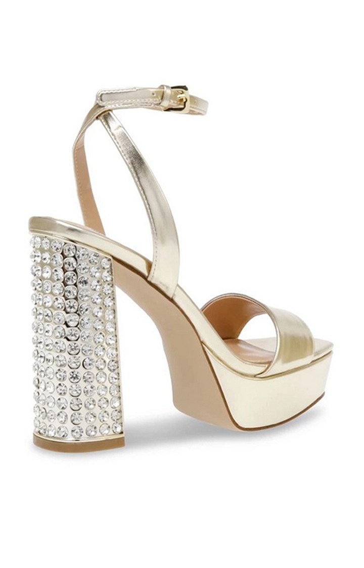 Lasher Gold Heel Sandals