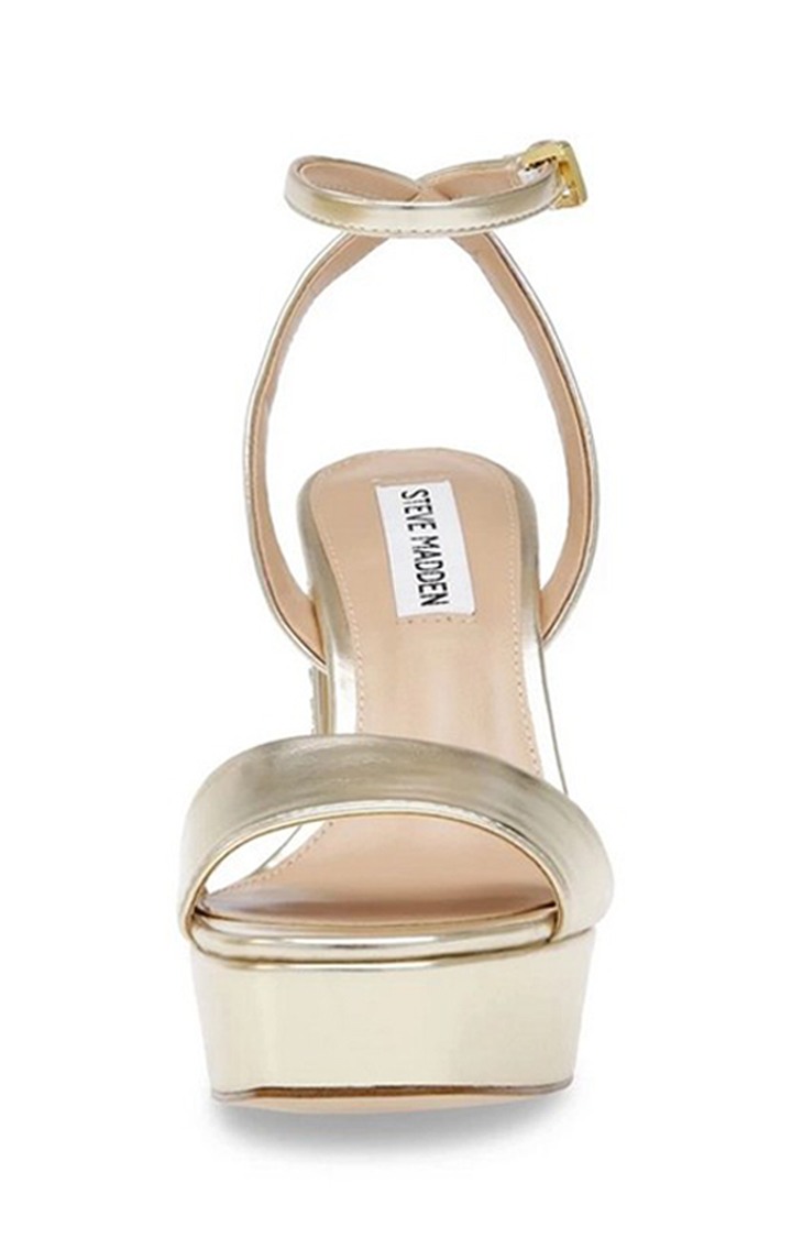 Lasher Gold Heel Sandals