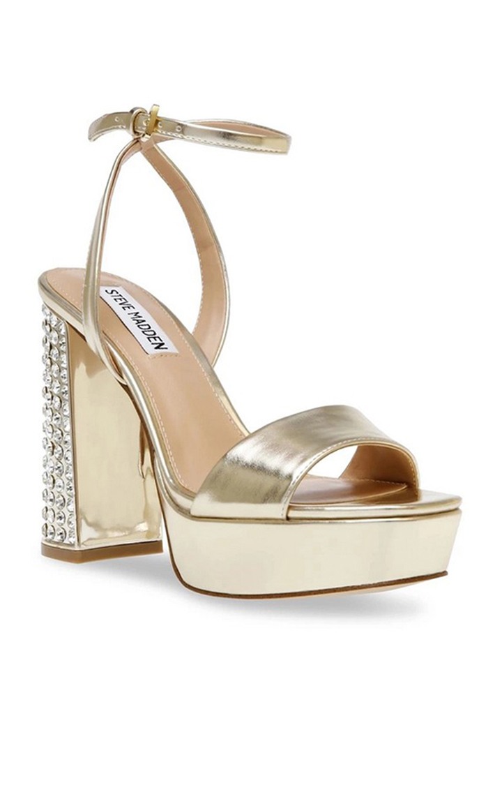 Lasher Gold Heel Sandals