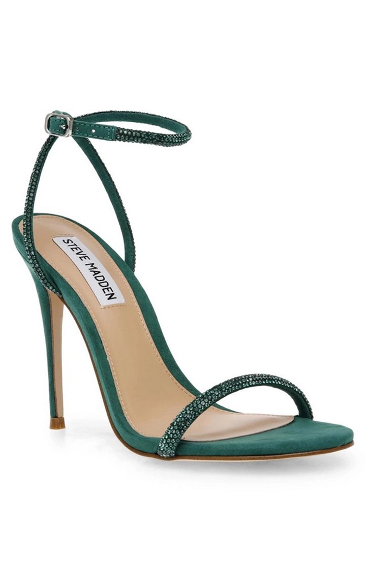 Breslin Green Heel Sandals