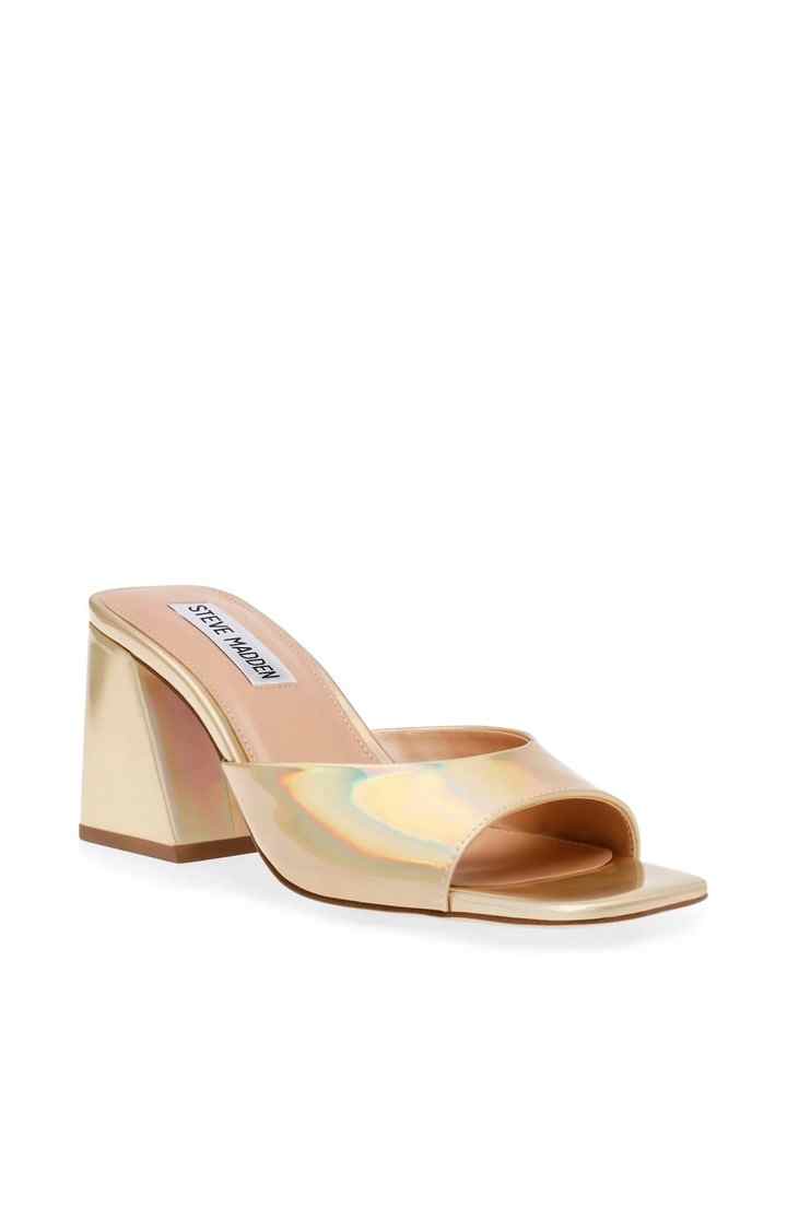 Glowing Gold Heel Sandals