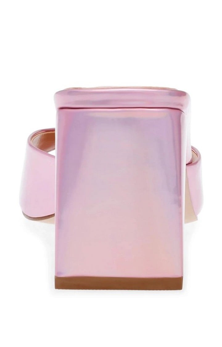 Glowing Pink Heel Sandals