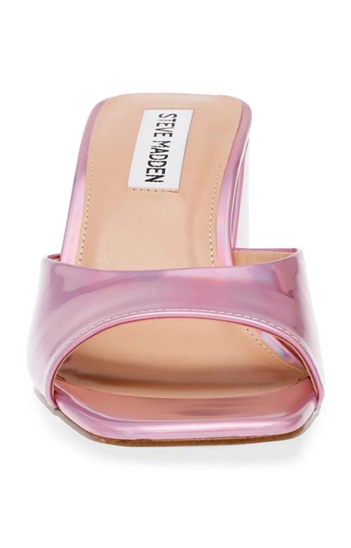 Glowing Pink Heel Sandals