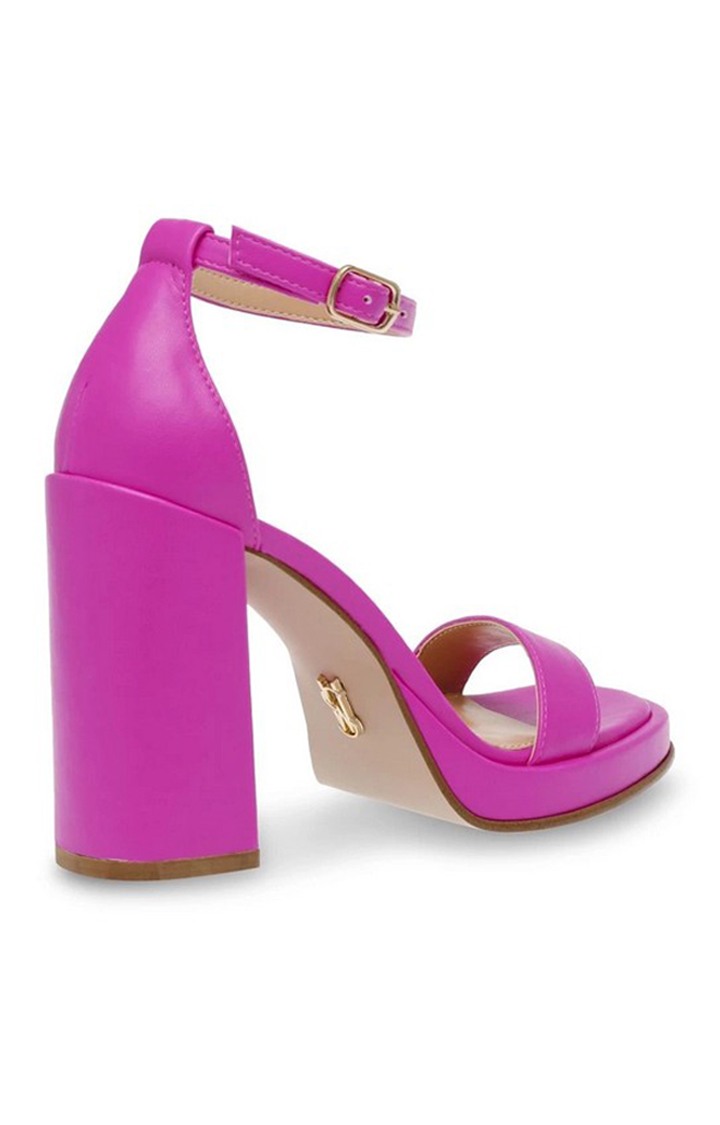 Dream-On Pink Heel Sandals