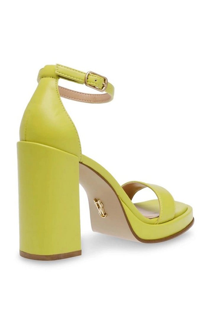 Dream-On Yellow Heel Sandals