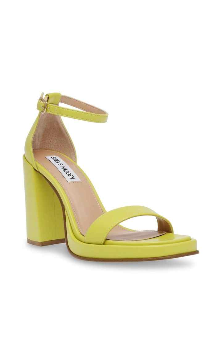 Dream-On Yellow Heel Sandals