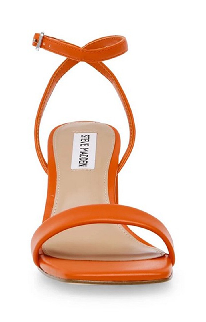 Luxe Orange Heel Sandals
