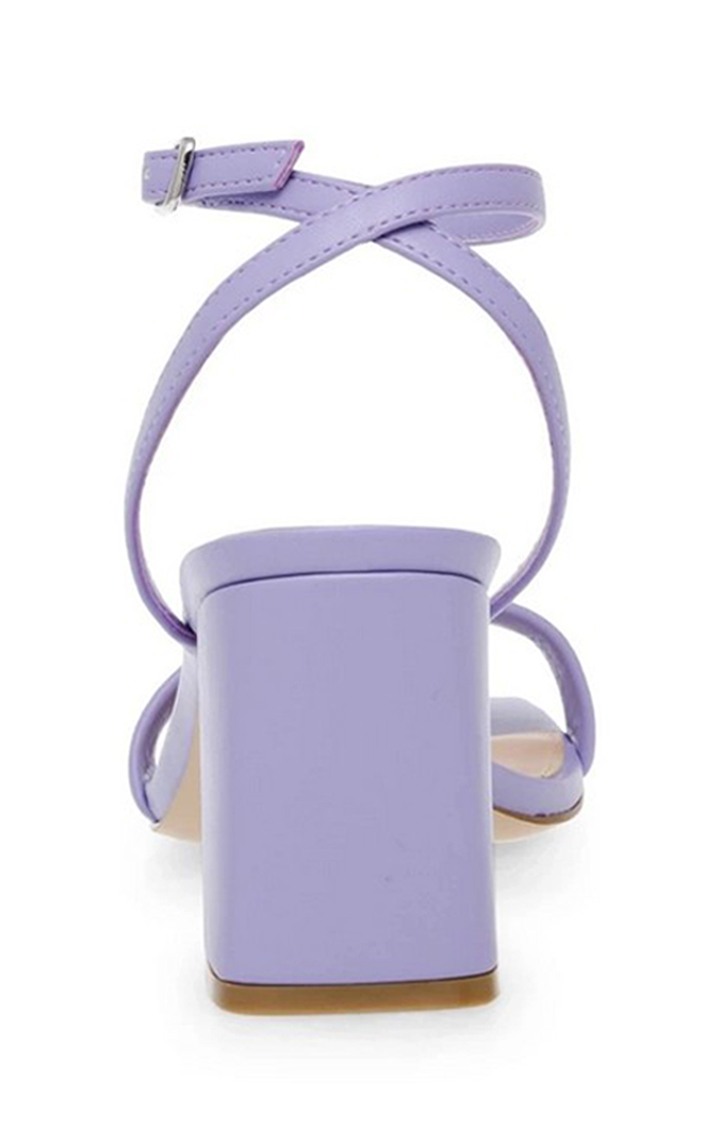 Luxe Purple Heel Sandals