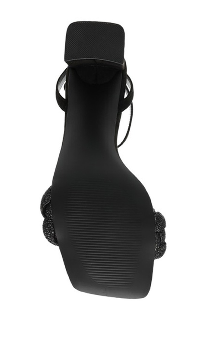 Lidia Black Heel Sandals