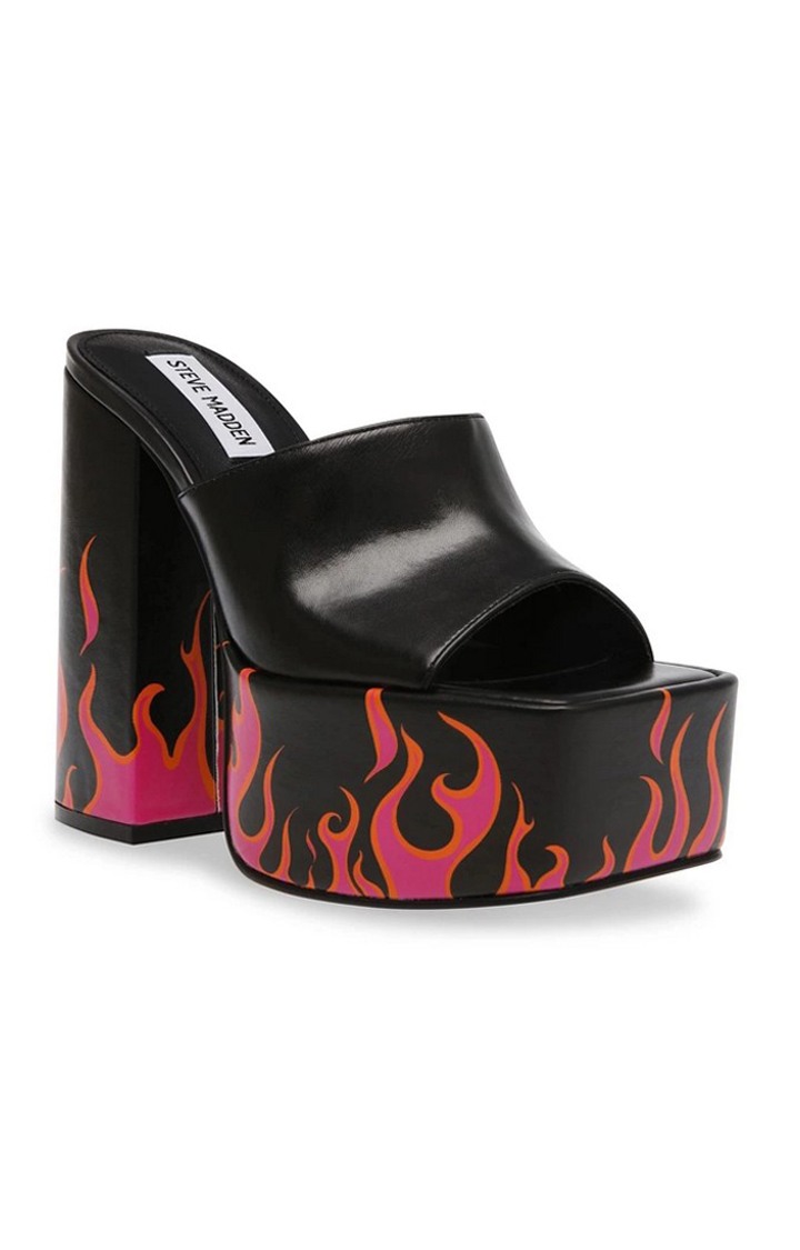 Trixie-F Black Heel Sandals