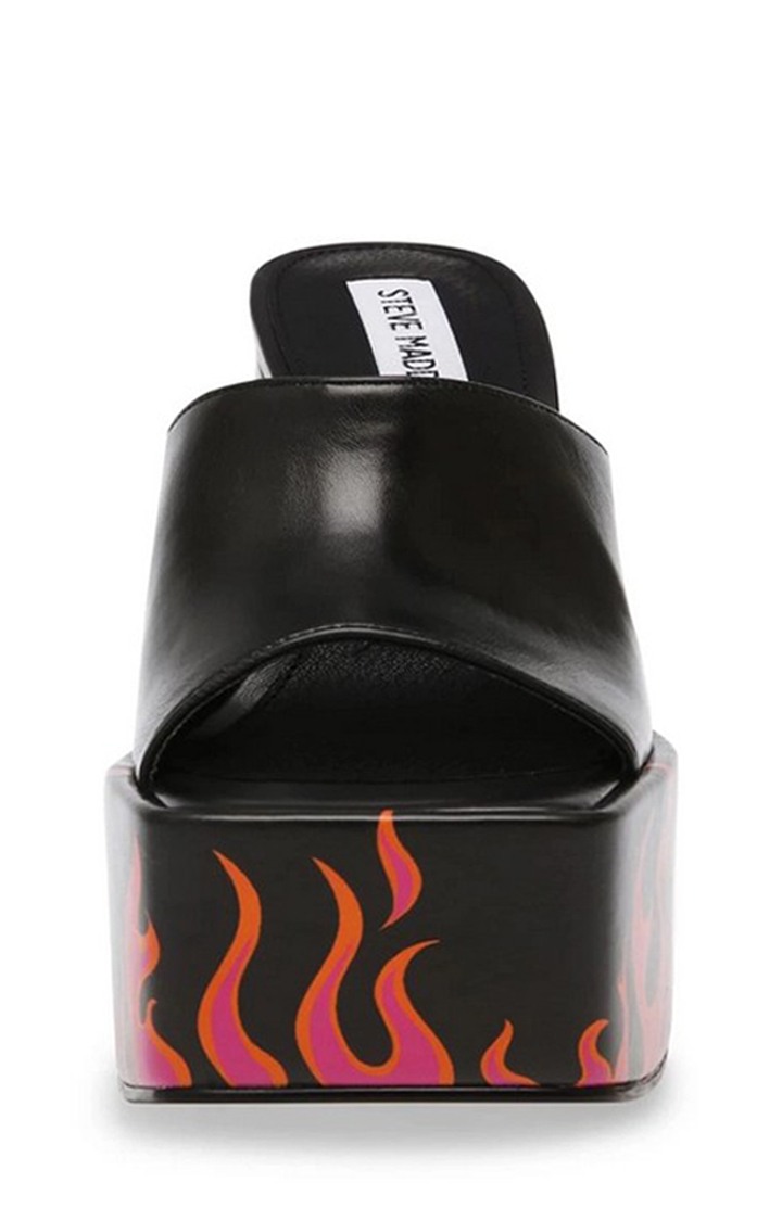 Trixie-F Black Heel Sandals