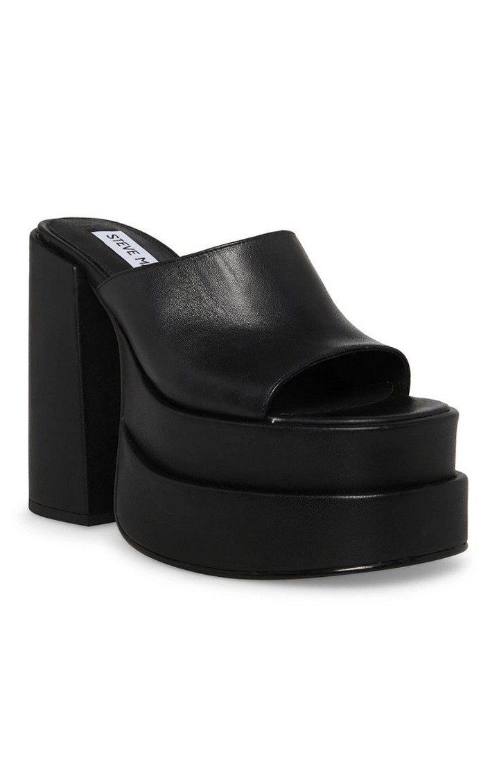 Cagey Black Heel Sandals