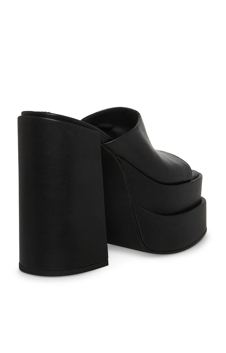 Cagey Black Heel Sandals