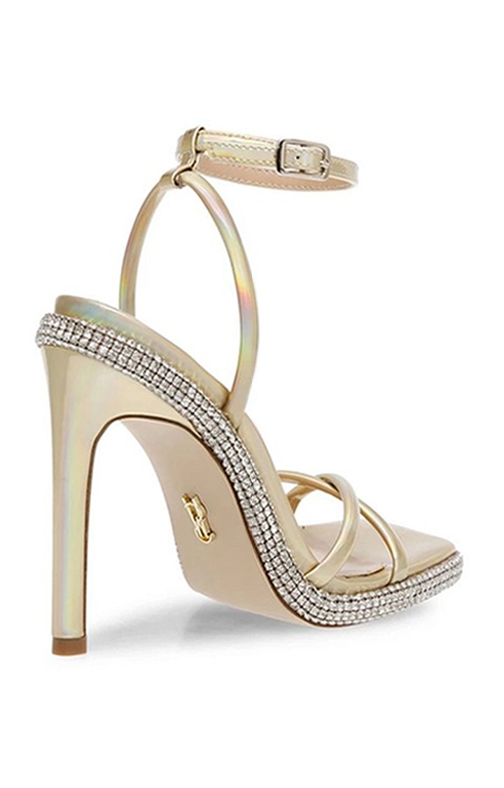 Uptempo Gold Heel Sandals