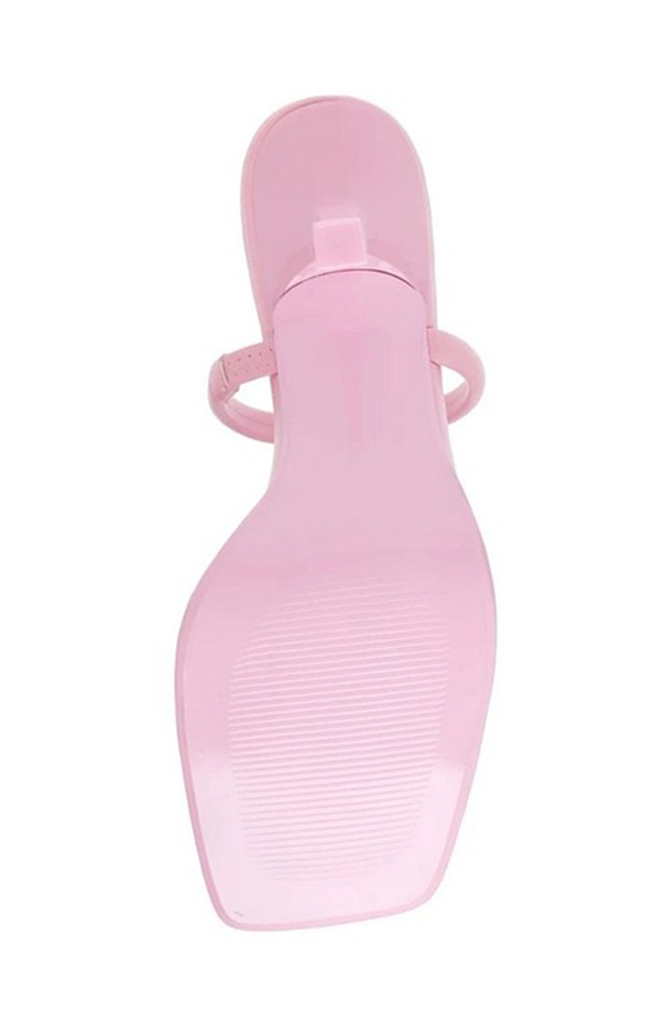 Sun-Kiss Pink Heel Sandals
