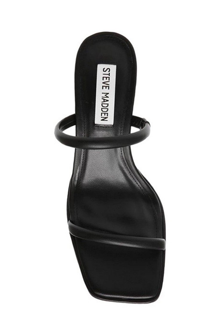 Sun-Kiss Black Heel Sandals