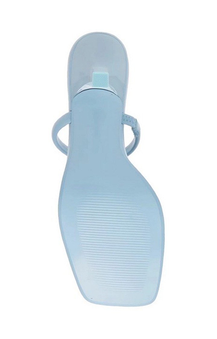 Sun-Kiss Blue Heel Sandals