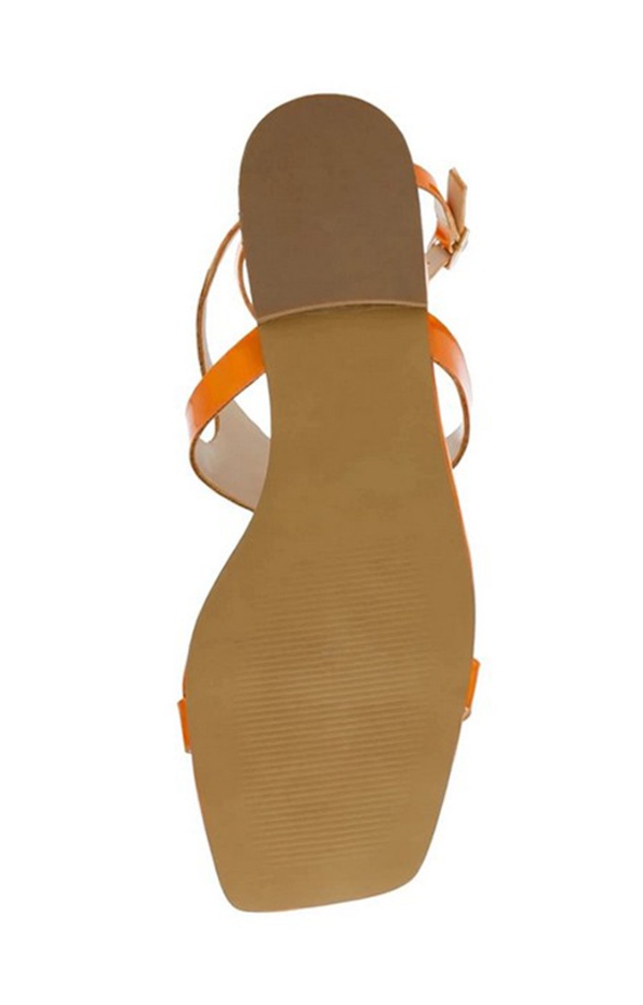Tappy Orange Flats