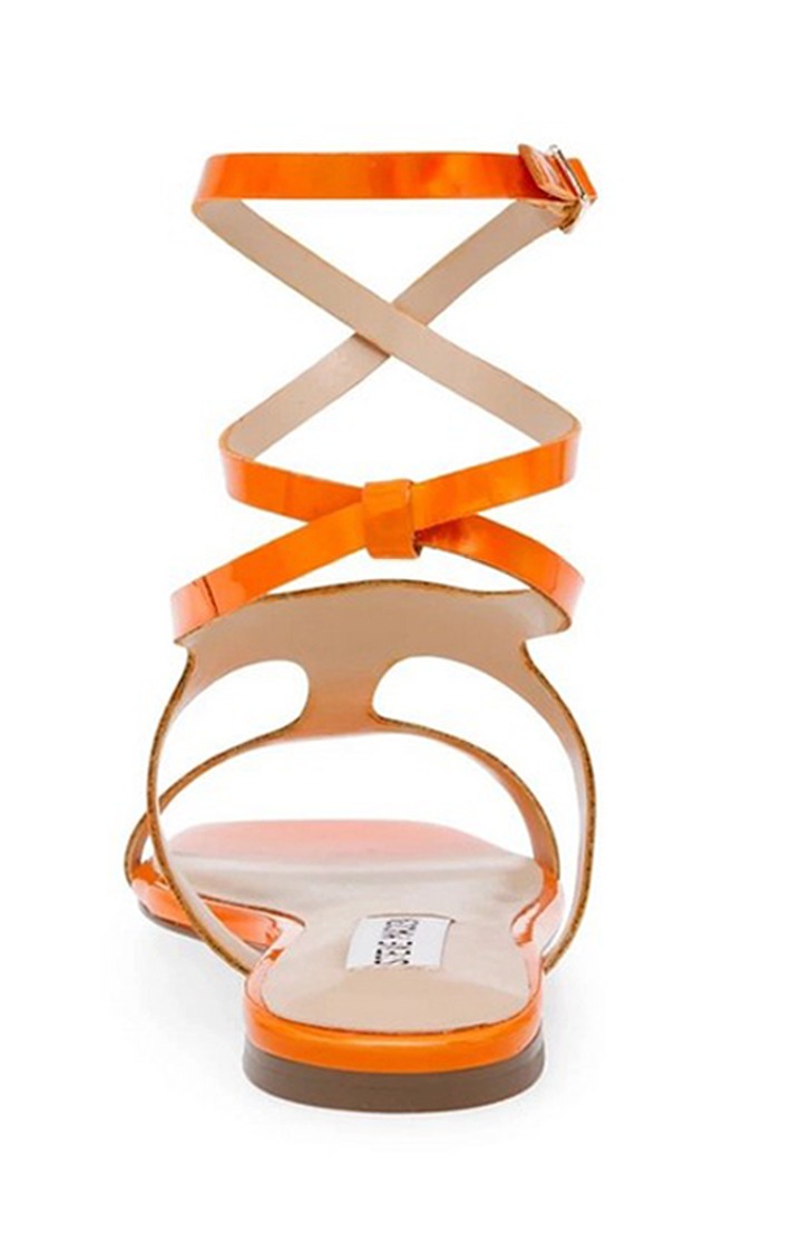 Tappy Orange Flats