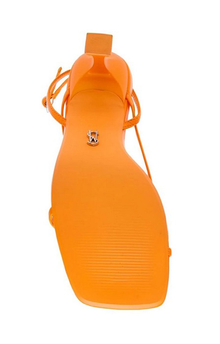 Noelia Orange Heel Sandals