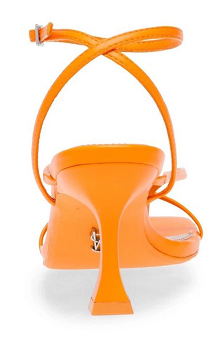 Noelia Orange Heel Sandals