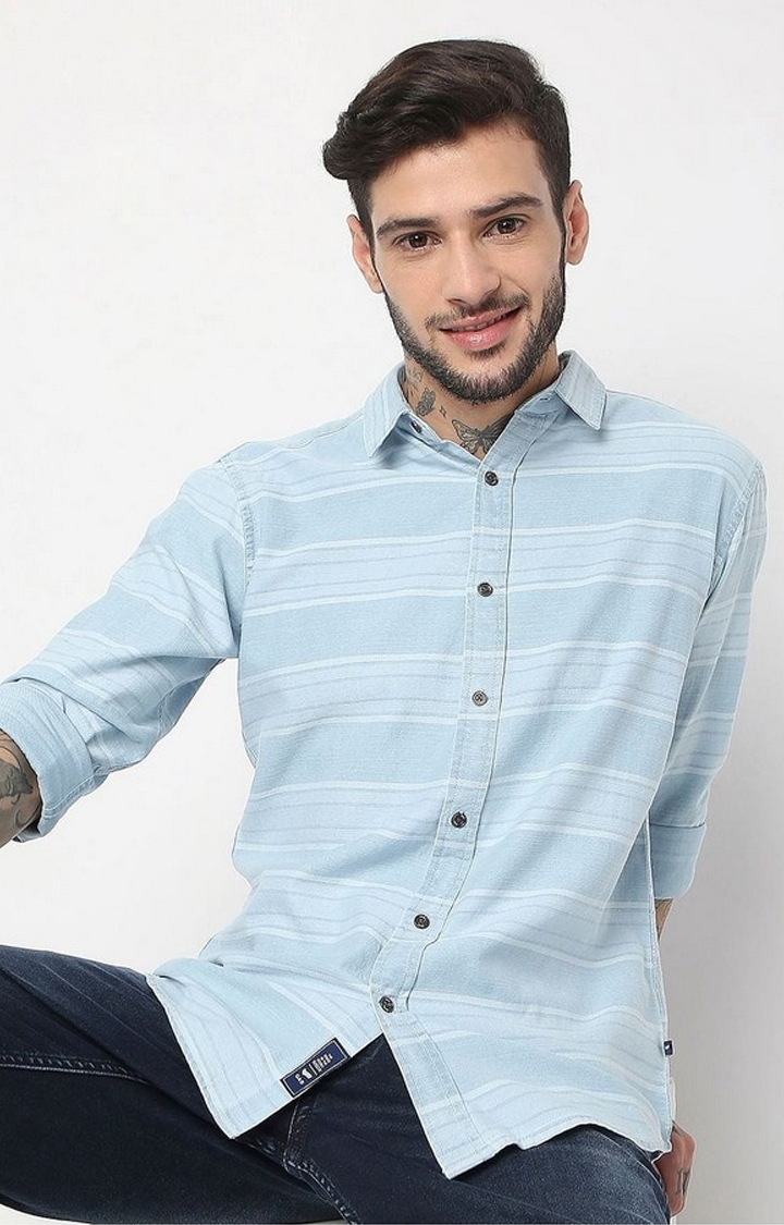 GAS | Regular Fit Full Sleeve Stripes Shirts