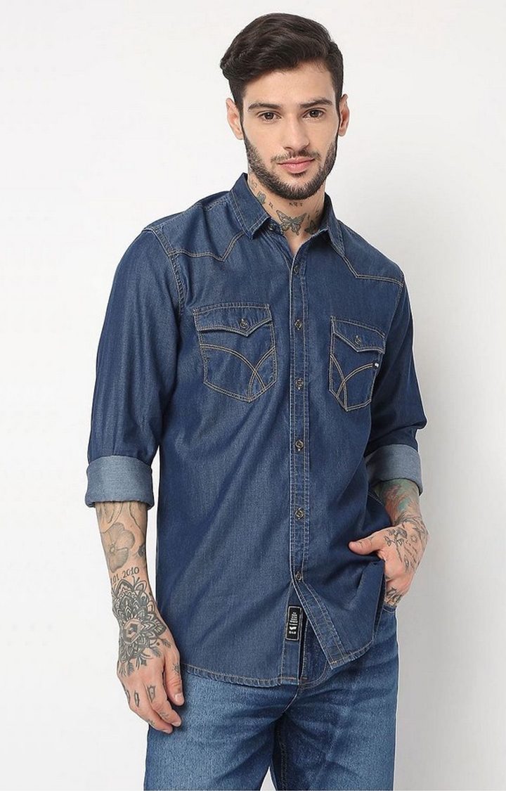 GAS | Regular Fit Full Sleeve Solid Cotton Shirts