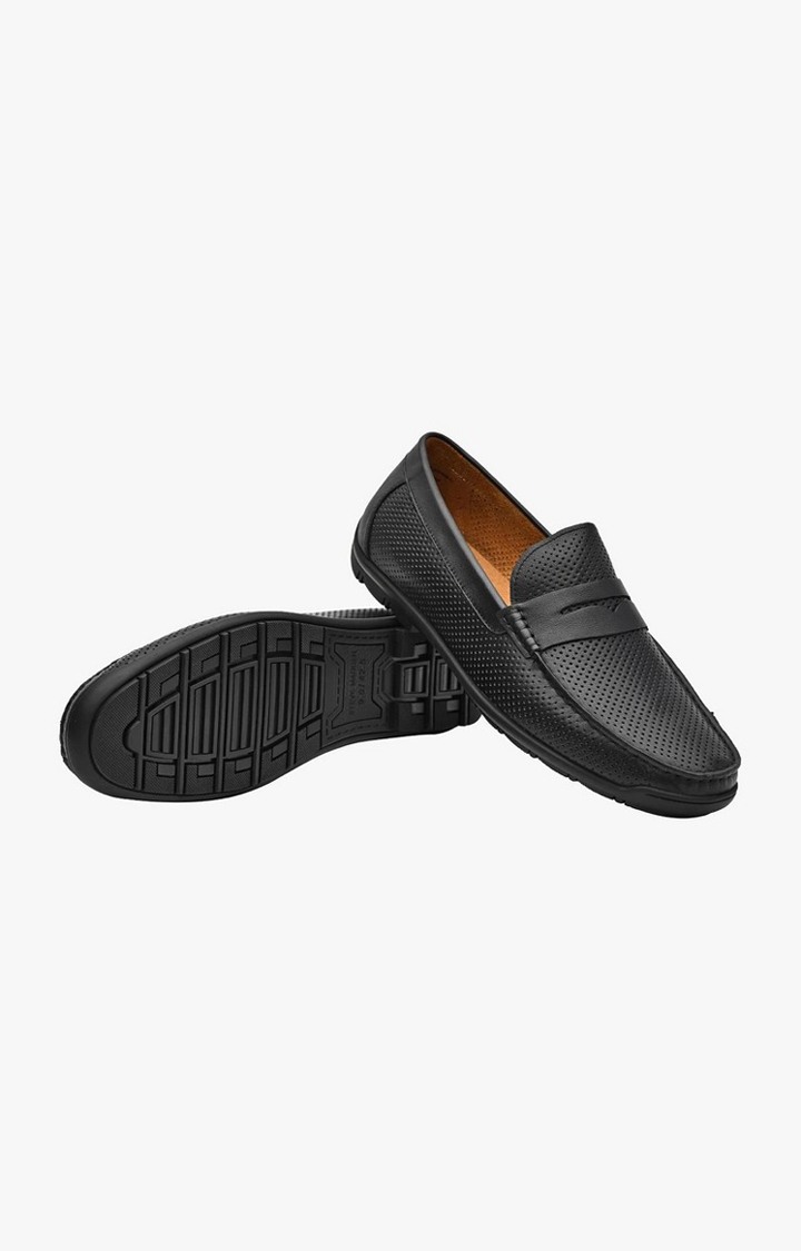 Amick Black Driver Loafers