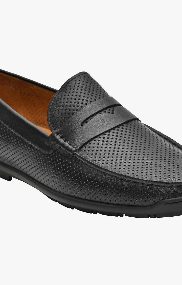 Amick Black Driver Loafers