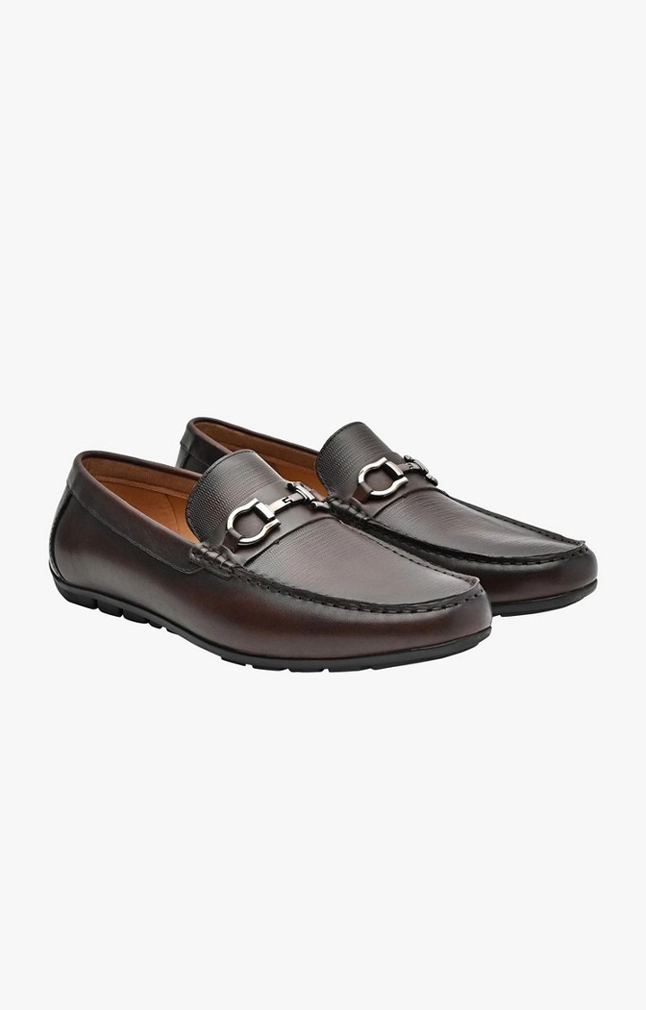 Jensyn Brown Driver Loafers