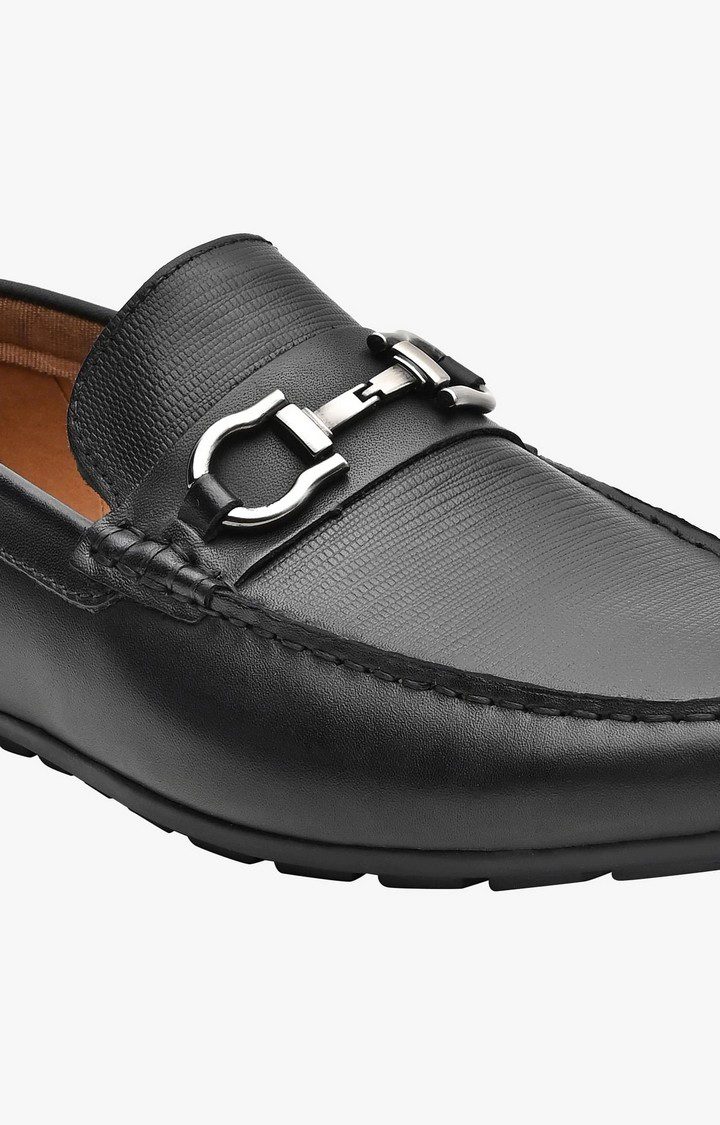 Jensyn Black Driver Loafers