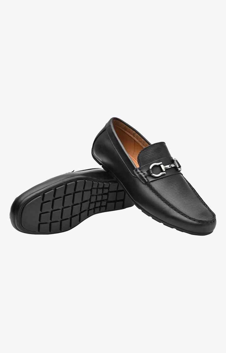 Jensyn Black Driver Loafers