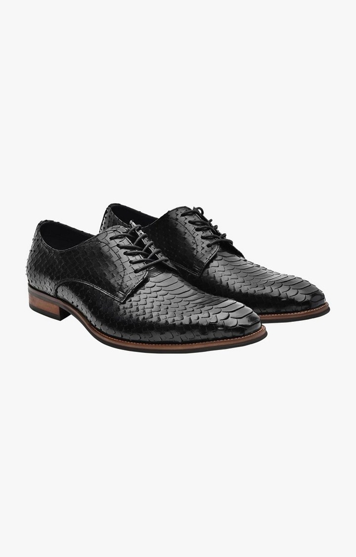Moah Black Tie-Ups & Dress Loafers