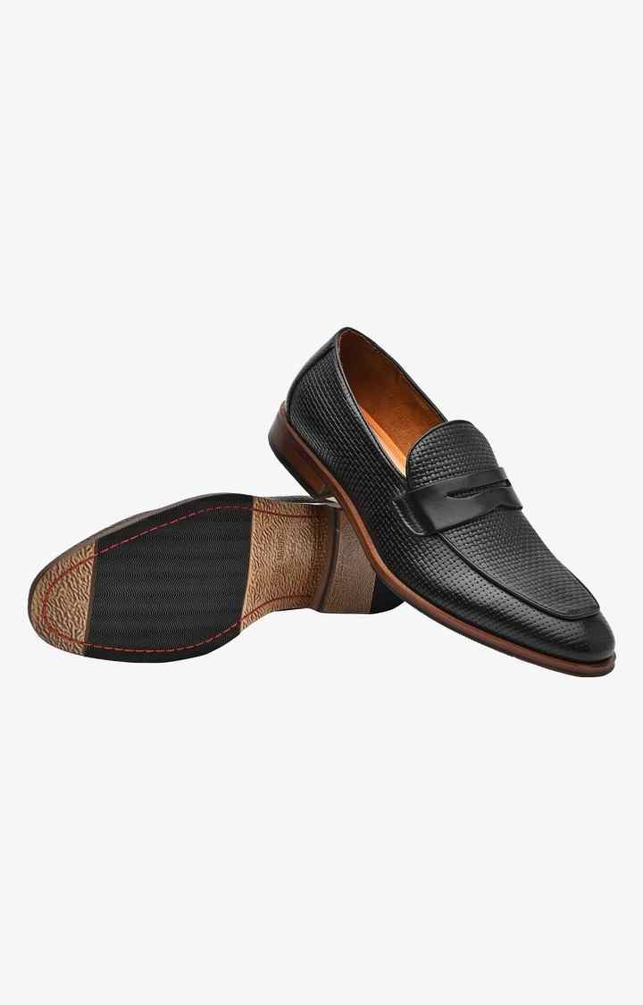 Tavish Black Tie-Ups & Dress Loafers